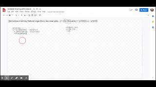 Praxis 5165 Derivatives involving Natural Logarithms [upl. by Didi205]