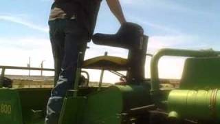 Firing up the JD 800 Swather [upl. by Sessilu27]