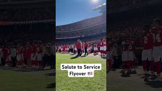 Perfect way to kick off our Salute to Service game 👏 ChiefsvsBroncos [upl. by Telrats]