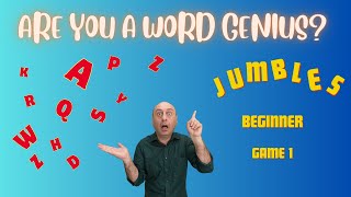 JUMBLES BEGINNER GAME 1 Fun and exciting word game [upl. by Airuam234]