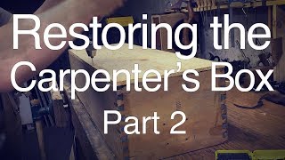 Antique Carpenters Box Restoration EP02  Building a new bottom [upl. by Loughlin]