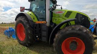 2023 Claas Axion 830 CMATIC 67 Litre 6Cyl Diesel Tractor 225240HP with Lemken Rubin 10 [upl. by Digdirb]