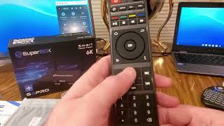 SUPER BOX S3 PRO mini keyboard and Voice Remote 6K ANDROID MEDIA PLAYER AMAZON UNBOXING VIDEO [upl. by Marvel740]