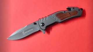 Browning Flip Knife browningweapon flipperknife edc tactical pocketknife browningknife [upl. by Walford]