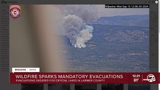 Wildfire forces mandatory evacuations in Larimer County [upl. by Rialc90]