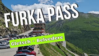 Furka Pass Epic Alps Views In Switzerland [upl. by Notsreik]