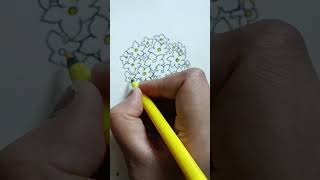 Easy flower drawing tutorial tutorial art flowers flowerdrawing draw flowersketch relaxing [upl. by Narhet98]