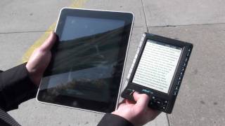 Apple iPad eReader iBooks Demo vs jetBook [upl. by Eninnaej]