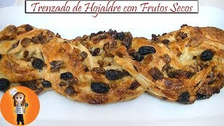 Trenzado de Hojaldre con Frutos Secos  Receta de Cocina en Familia [upl. by Lizned]