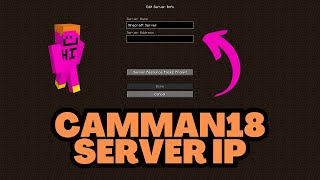 Minecraft camman18 Server IP Address [upl. by Ahsemak]