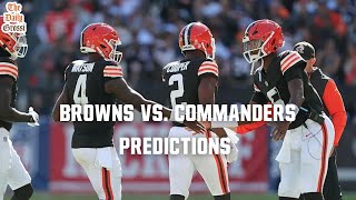 BROWNS VS COMMANDERS PREDICTIONS  The Daily Grossi [upl. by Dyane]