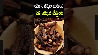 Benefits Of Cloves  లవంగ  బహు ప్రయోజనాలు  cvrఅందరికీఆరోగ్యం   ytshorts [upl. by Arat720]