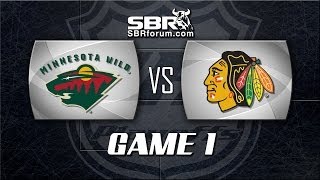 NHL Picks Minnesota Wild vs Chicago Blackhawks Game 1 [upl. by Aitercul]