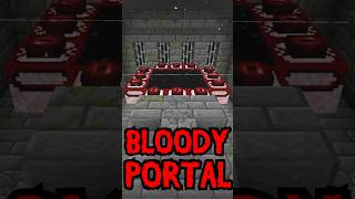 Minecraft Bloody Portal Myth minecraft gaming myths shorts [upl. by Arriet]