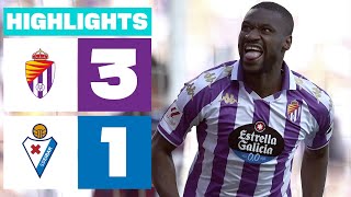 Resumen de Real Valladolid CF vs SD Eibar 31 [upl. by Aneekas]