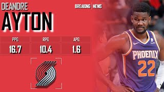 PORTLAND TRAIL BLAZERS Deandre Ayton ᴴᴰ [upl. by Ecinrahs]