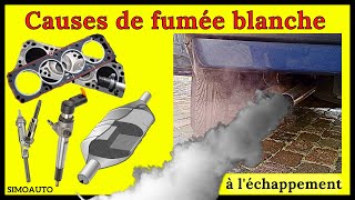 Les causes des fumée blanche à léchappement de votre véhicule  SIMOAUTO [upl. by Isadora660]