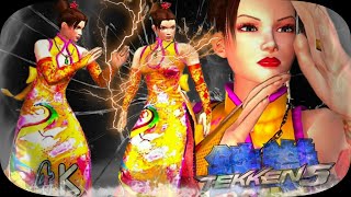 Anna  Yellow Outfit Japanese Hair  Ultra Hard Tekken 5 Remastered UHD 4K 60 FPS [upl. by Anthea]