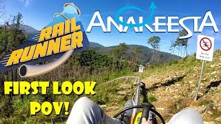 FIRST LOOK Anakeesta Rail Runner Mountain Coaster POV  Brand New Ride For Gatlinburg  Smokies [upl. by Lraed]