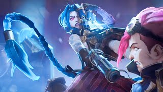 Jinx vs Vi Sister Fight  Arcane S2 Ep 3 [upl. by Arakal122]