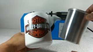 Transfer a laser em caneca plastica [upl. by Asereht943]