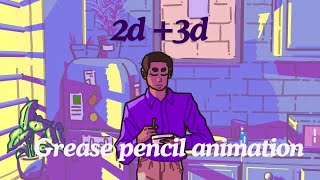 Making 25d Animations in Blender Grease Pencil My Process [upl. by Ahsaet841]