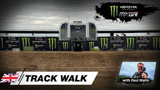 Track walk with Paul Malin  Monster Energy FIM Motocross of Nations 2024 MXGP Motocross [upl. by Ainnat]