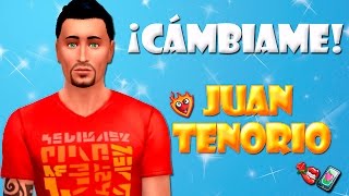 Los Sims 4 ¡CÁMBIAME  Juan Tenorio Makeover [upl. by Ynaffik834]