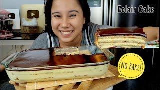 No Bake Eclair Cake recipe Perfect Dessert for Any Occasion [upl. by Goldshlag]