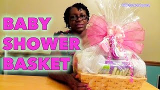 DIY Baby Shower Gift Basket Tutorial  GiftBasketAppeal [upl. by Llain599]