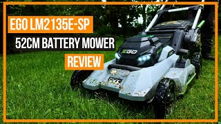 EGO LM2135ESP 52CM SelfPropelled Battery Mower Review [upl. by Shulins773]