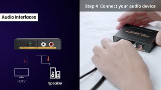 avedio links HDMI Audio Extractor Connection Steps [upl. by Guarino]