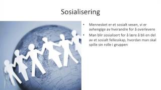 Samfunnsfag  Identitet og sosialisering [upl. by Isleen]