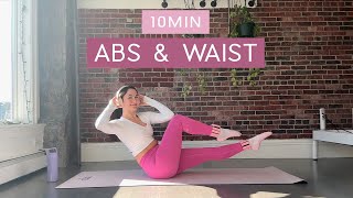 10MIN Abs amp Waist Pilates  toned abs  snatched waist  no equipment or repeats [upl. by Cristiona122]