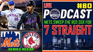 Mets SWEEP Boston for 7 Straight Wins  Phil Matons Dominance  Mets Weekly Podcast 80 [upl. by Ahrens807]