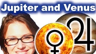 Jupiter Conjunct or Aspect Venus in the Birth Chart [upl. by Lazare]