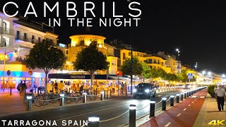 Tiny Tour  Cambrils Spain  Visit Cambrils in the night  July 2021 [upl. by Shandra]