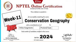 Conservation Geography week 11 Assignment Answers  NPTEL 2024 [upl. by Ekim]