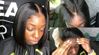 FLAWLESS Lace closure sew in  How to sew in tracks  ERICKA J [upl. by Yemrej884]