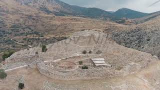 Mycenae Greece Excavation site Greek settlement of the 12th century BC e with the ruins of t [upl. by Gwendolen]