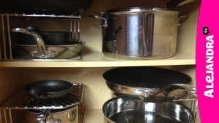 How to Organize Pots Pans amp Lids in the Kitchen [upl. by Tavis]