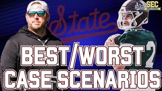 BEST amp WORST Case Scenarios For Mississippi State Football In 2024 [upl. by Tterrag]