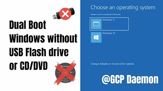 Dual Boot Windows 1011 without USB Flash Drive or CDDVD StepbyStep Tutorial [upl. by Egrog]