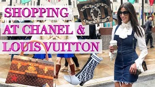 New York Luxury Vlog  Shopping at Chanel Louis Vuitton amp Gucci [upl. by Aivun]