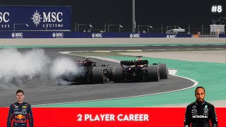 F1 23 Two Player Career Episode 8  Worn Engine At Qatar [upl. by Anoblav983]