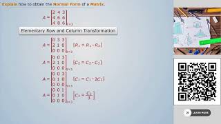 Understand Normal Form of a Matrix  Engineering Mathematics [upl. by Aciretehs]