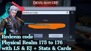 Devil May Cry Peak of Combat  DMC POC   Redeem code for Global  Physical Realm Floors 175 amp 176 [upl. by Anauqed381]