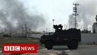 Turkish forces clash with Kurdish fighters in Syria  BBC News [upl. by Gurl487]