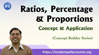 Ratios Percentage and Proportions Concept and Application  Concept Builder Series [upl. by Milburr]