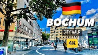 BOCHUM CITY WALK GERMANY 4K UHD 60 FPS BOCHUM DEUTSCHLAND [upl. by Sinnej460]